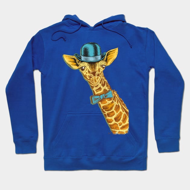 I'm too SASSY for my hat! Vintage Painted Giraffe Hoodie by TheCore